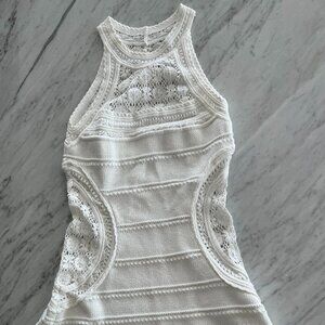 Roberto Cavalli White Dress, Size IT 40